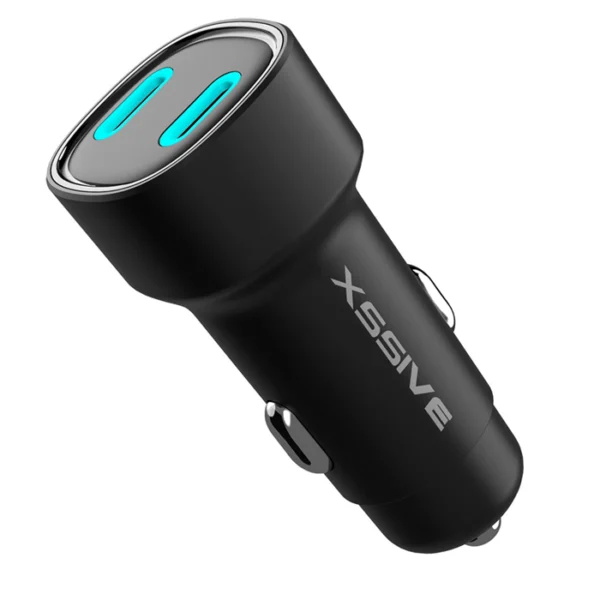Xssive 40w PD Fast Car Charger XSS-CC42 - Zwart