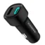 Xssive 48W PD+QC3.0 Fast Car Charger XSS-CC40 - Zwart