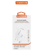 Xssive 65W PD Fast Charger with Retractable USB-Cable- XSS-AC80