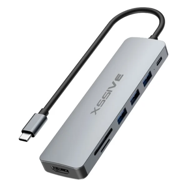 Xssive 7in1 USB Hub to USB-C XSS-HUB7
