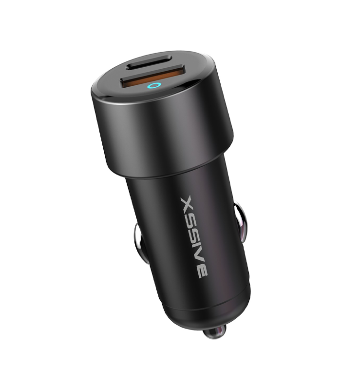 Xssive 85W PD+QC3.0 Fast Car Charger XSS-CC45 - Zwart