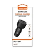 Xssive 85W PD+QC3.0 Fast Car Charger XSS-CC45 - Zwart