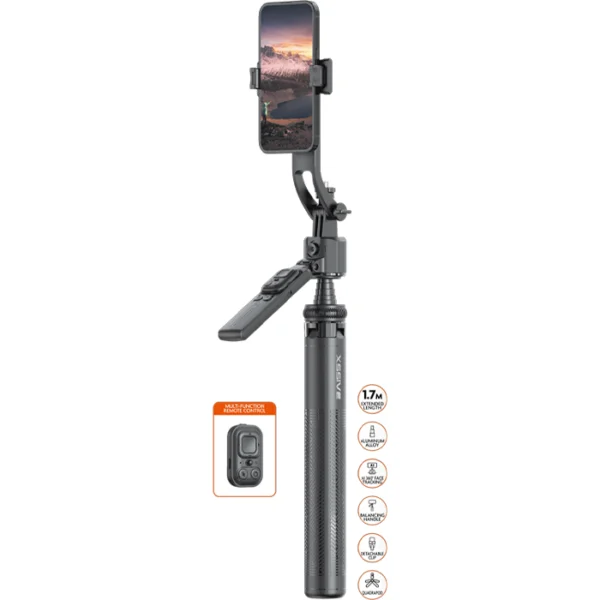 Xssive AI Face Tracking Quadrapod Selfie Stick XSS-FT01