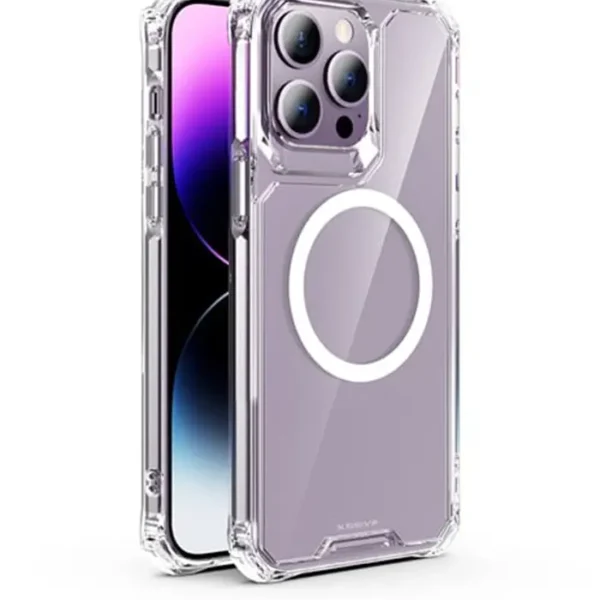 Xssive Anti Shock Back Cover geschikt voor Magsafe Galaxy S25 Plus - Clear