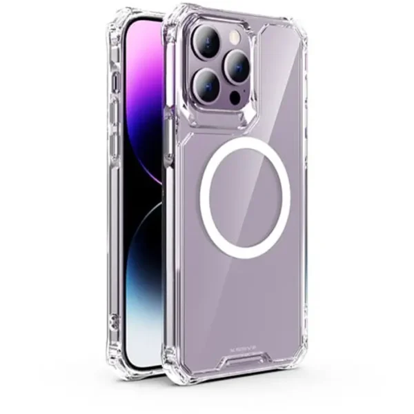 Xssive Anti Shock Back Cover voor Magsafe Galaxy S25 - Clear
