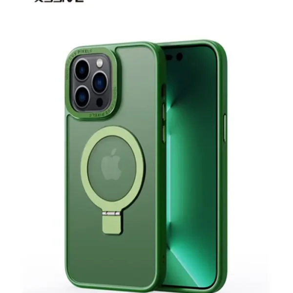 Xssive Back Case voor Magsafe with Stand Galaxy S24 Plus - Groen