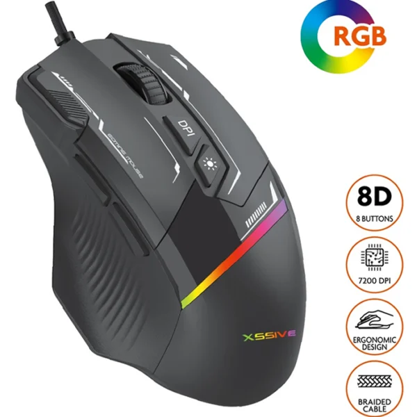 Xssive Bedraad Gaming Mouse XSS-GMS01