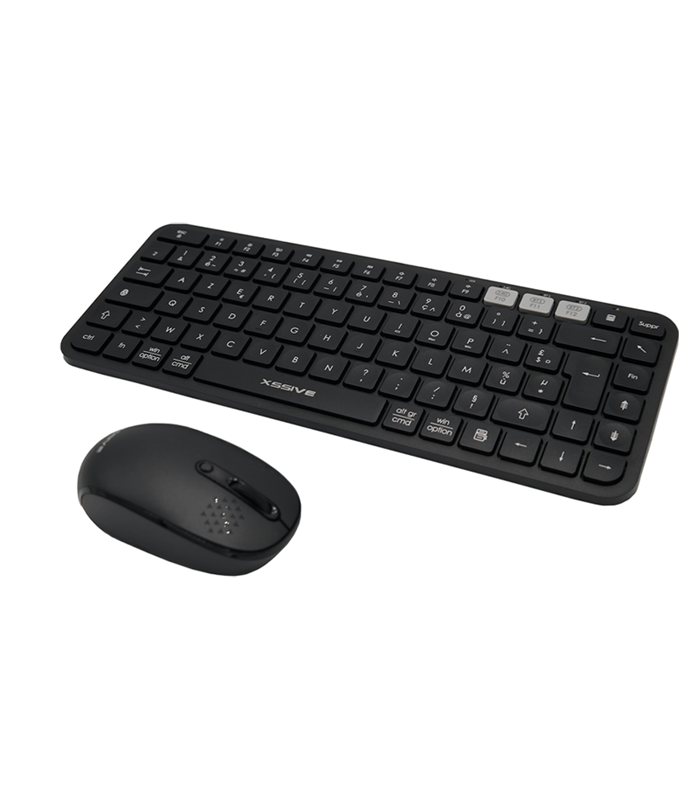 Xssive Bluetooth Wireless Keyboard & Mouse Combo AZERTY - XSS-KMSET3