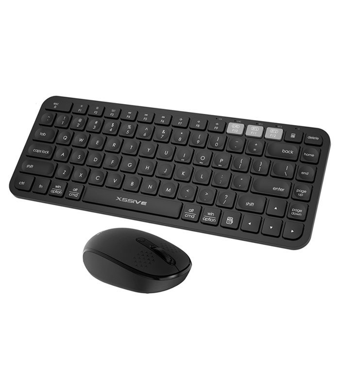 Xssive Bluetooth Wireless Keyboard & Mouse Combo QWERTY - XSS-KMSET3