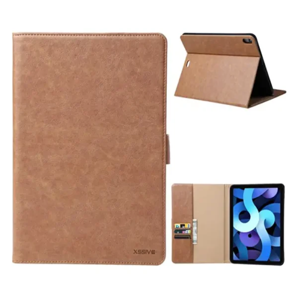 Xssive Book Tablet Hoes Apple iPad Air 11 2024 - Licht Bruin