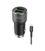 Xssive C30L Duo Car Charger+Cable for iPhone 3.6A - Zwart
