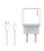 Xssive Duo USB Charger+Cable for iPhone 2.1A XSS-AC54-IP - Wit