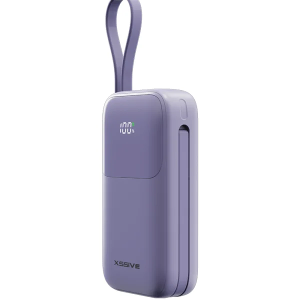 Xssive Fast Charging Powerbank incl. Cable 10000mAh XSS-PB37PU - Paars