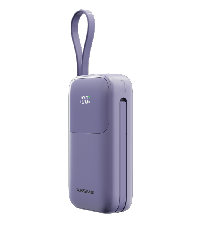 Xssive Fast Charging Powerbank incl. Cable 10000mAh XSS-PB37PU - Paars
