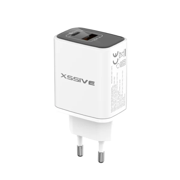 Xssive GaN 67W PD Quick Charger XSS-AC72CAW - Wit