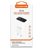 Xssive GaN 67W PD Quick Charger XSS-AC72CAW - Wit