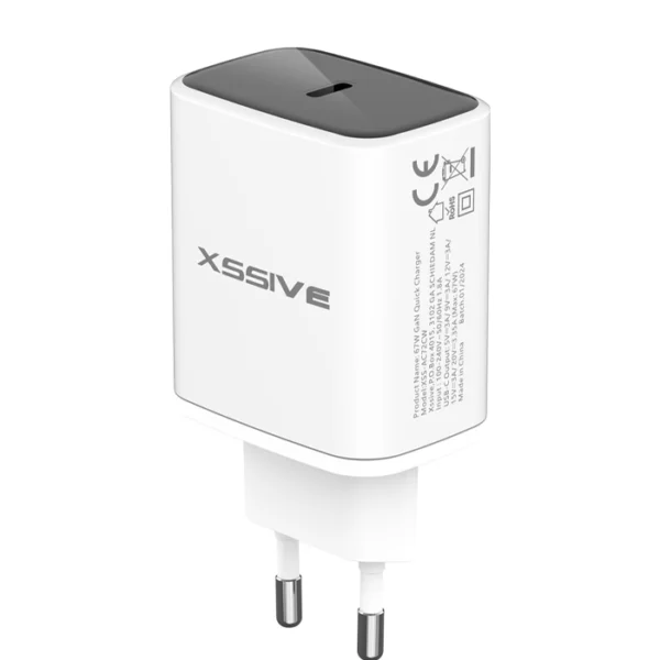 Xssive GaN 67W PDW Quick Charger XSS-AC72CW - Wit