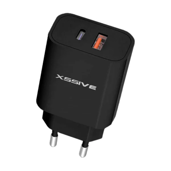Xssive PD 20W QC18W Dual Port Wall Charger XSS-AC64NB - Zwart