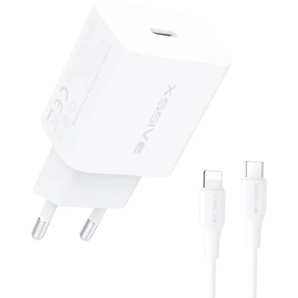 Xssive PD 20W Quick Charger+C-iPhone XSS-AC65NW CL - Wit