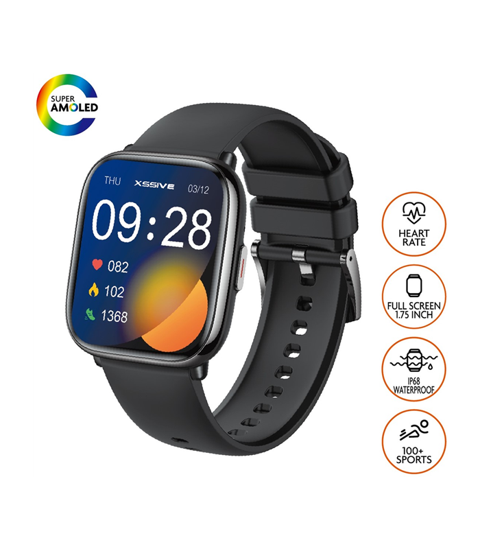 Xssive Smart Watch XSS-SW9B - Zwart