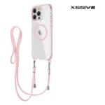 Xssive TPU Back Cover voor Magsafe met koord iPhone 12 Pro Max - Pink