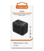 Xssive Worldwide Adapter 35W PD XSS-TR4B - Zwart