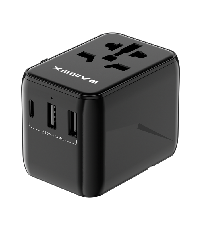 Xssive Worldwide Adapter XSS-TR3B - Zwart