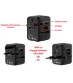 Xssive Worldwide Adapter XSS-TR3B - Zwart