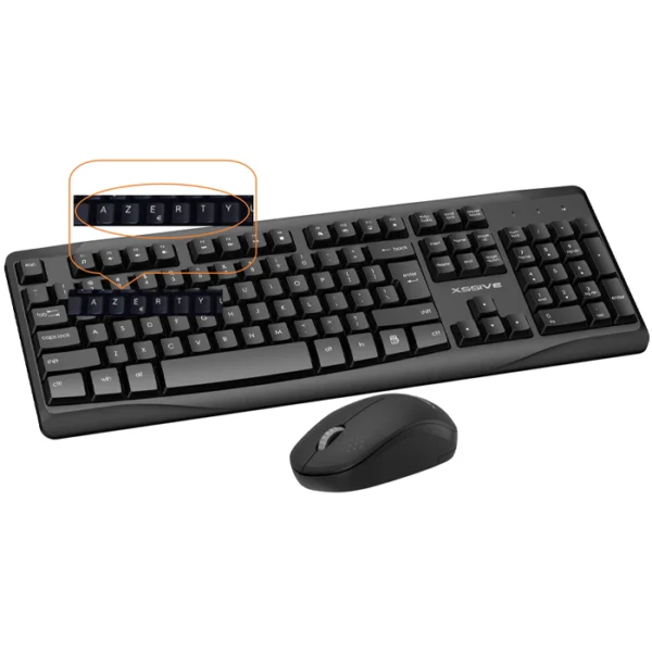 Xssive XSS-KMSET1 AZERTY Wireless Keyboard+Mouse Set