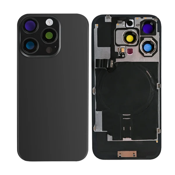 iPhone 16 Pro  back Glass + Frame With NFC - Black Titanium