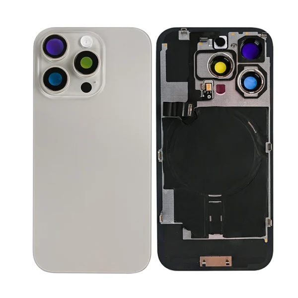 iPhone 16 Pro  back Glass + Frame With NFC -Natural Titanium