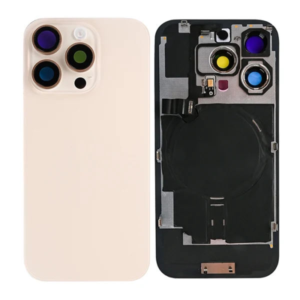 iPhone 16 Pro Max back Glass + Frame With NFC - Desert Titanium