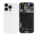 For Apple iPhone 16 Pro Max Back Glass With Frame And With NFC Flex White Titanium