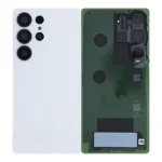 Samsung Galaxy S25 Ultra Back Cover With Lens Service Pack  - Titanium White Silver