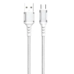 Xssive Braided USB-A to Micro Cable 1m XSS-BR-AM-W-1M - Wit