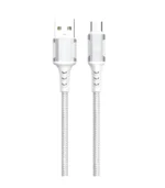 Xssive Braided USB-A to Micro Cable 1m XSS-BR-AM-W-1M - Wit