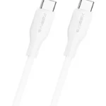 Xssive TPE Braided Serie 65W Type-C to Type-C Cable 1m XSS-TPEBR1MCC - Wit