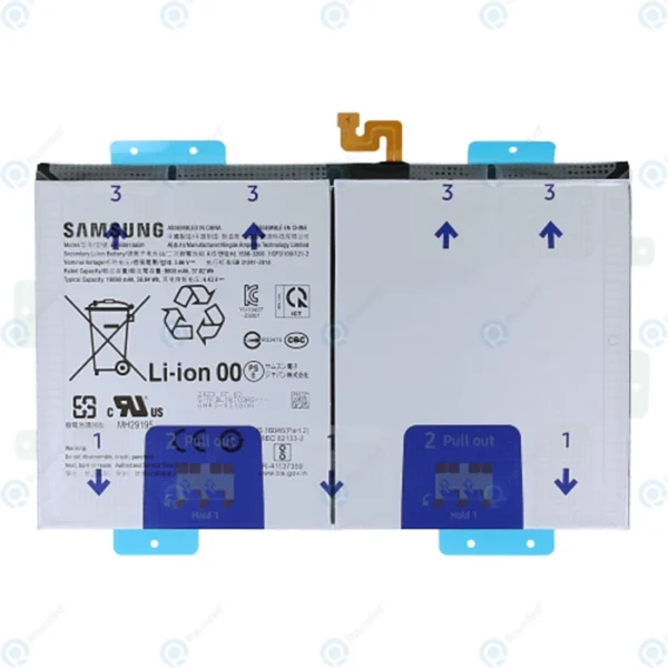 Samsung Galaxy Tab S9+ (SM-X810/ SM-X816) Battery EB-BX818ABY GH82-31907A - 10090mAh Service Pack