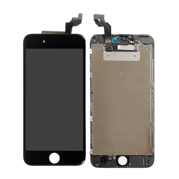 iPhone 6S Plus LCD Display + Metal Plate High Quality - Black