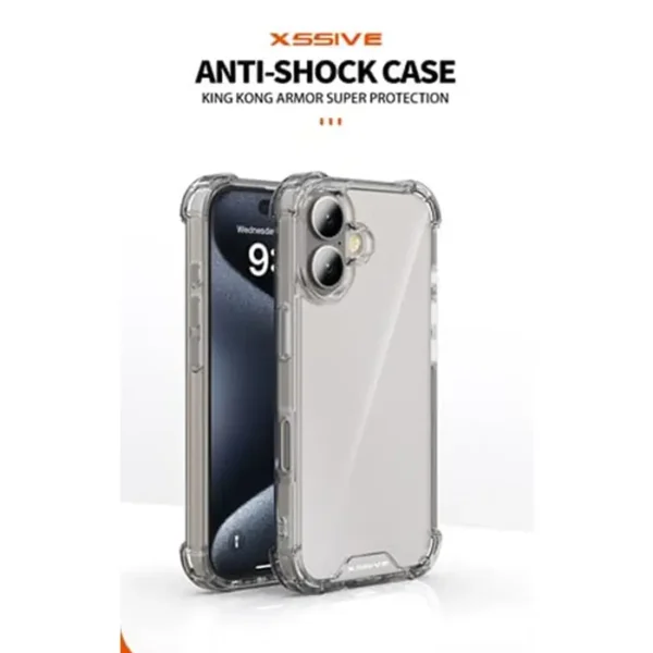 Xssive Anti Shock Back Cover iPhone 16 - Clear
