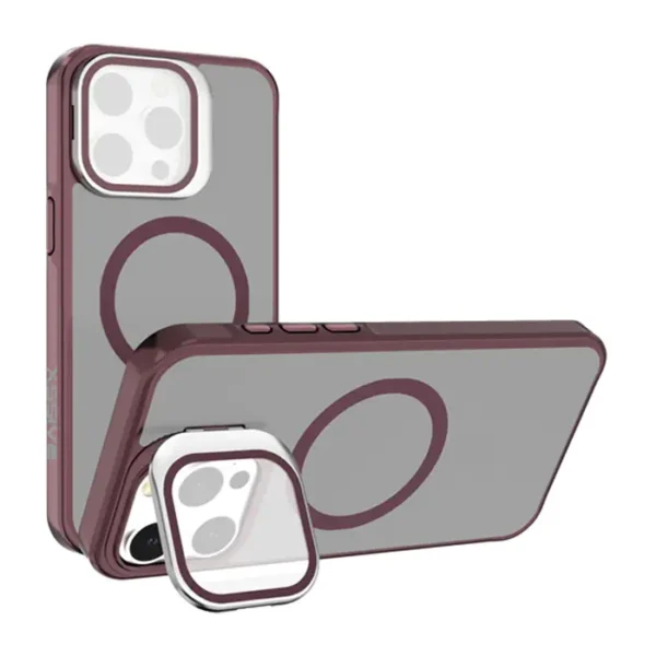 Xssive Back Case voor Magsafe with Lens Standard iPhone 14 Pro - Wijnrood