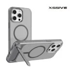 Xssive Back Case voor Magsafe with STAND2 iPhone 13 Pro - Grijs