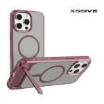 Xssive Back Case voor Magsafe with STAND2 iPhone 13 Pro Max - Rose Goud