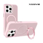 Xssive Back Case voor Magsafe with Stand iPhone 16 Pro Max - Pink