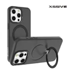 Xssive Back Case voor Magsafe with Stand iPhone 16e - Zwart