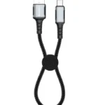 Xssive Braided Cable 18W USB-C XSS-BR-AC-B-30CM - Zwart