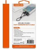 Xssive Braided Cable 60W USB-C to USB-C XSS-BR-CC-B-30CM - Zwart - Image 3