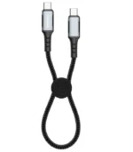 Xssive Braided Cable 60W USB-C to USB-C XSS-BR-CC-B-30CM - Zwart