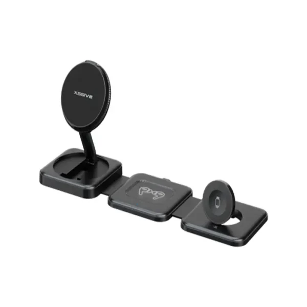 Xssive Foldable Wireless Charger 3in1 Magnetic Induction for USB-C XSS-STAND8