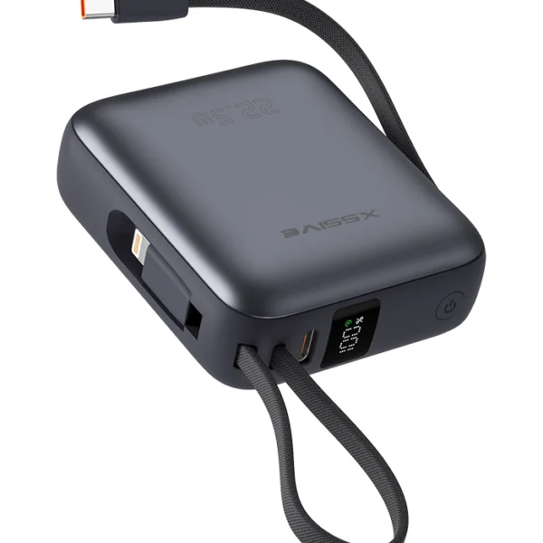 Xssive Mini Powerbank Fast Charge incl. Cable 10000mAh XSS-PB45 Mini - Zwart